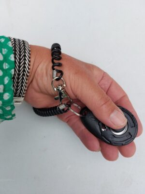 Clicker zwart met handige polsband