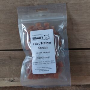 Filet Trainer Konijn (zak 100 gram)